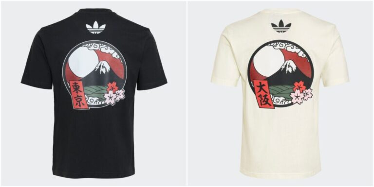 アディダスから富士山と月「東京/大阪」”ESSENTIAL TEE HANAFUDA” TEE