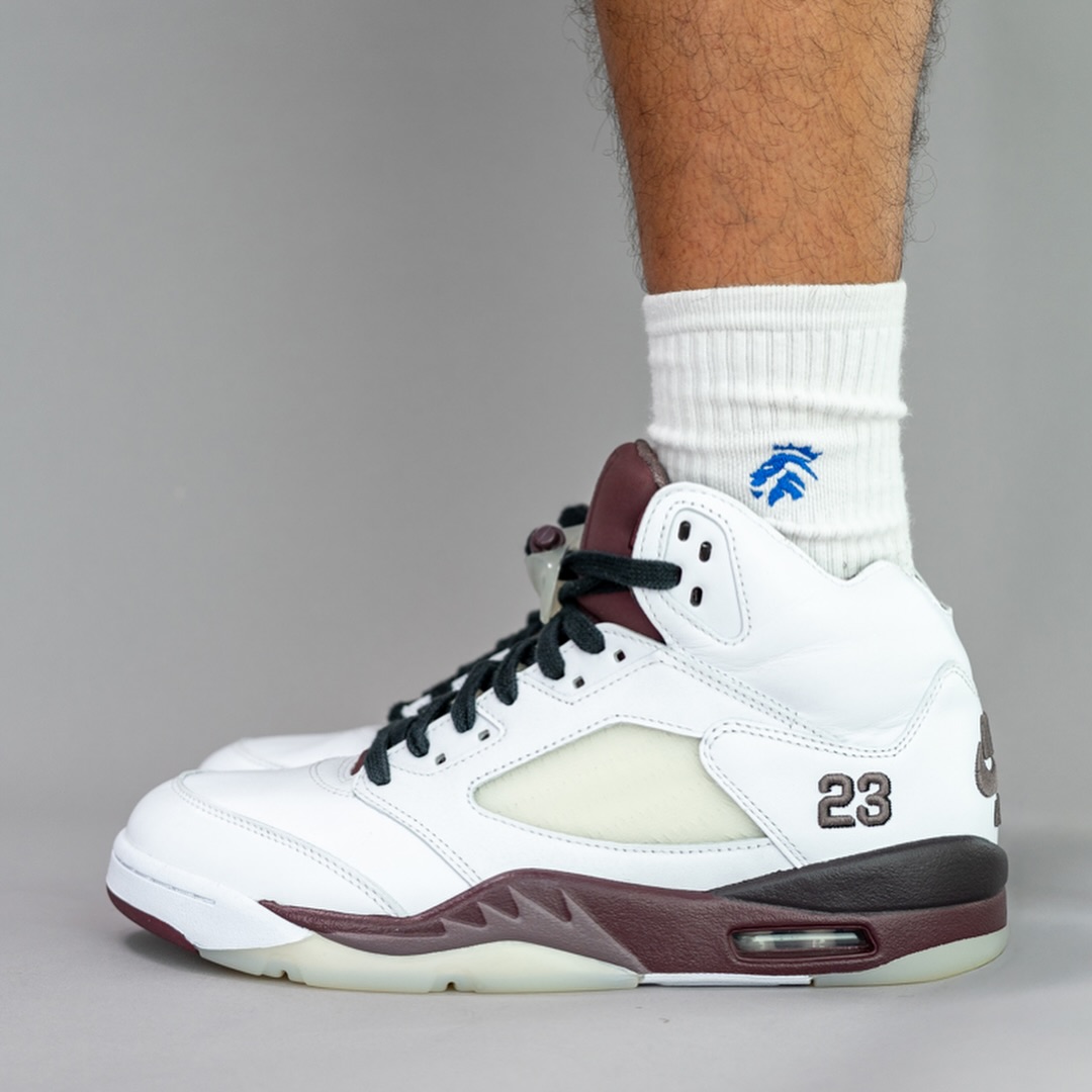 【2025年 6/7 発売予定】A Ma Maniére × NIKE AIR JORDAN 5 SP “White/Burgundy Crush” (ア マ マニエール ナイキ エア ジョーダン 5 SP) [IB1528-100]