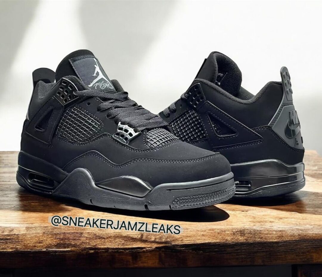 【2025年 11/28 復刻予定】NIKE AIR JORDAN 4 RETRO “Black Cat/Black/Light Graphite” (ナイキ エア ジョーダン 4 レトロ “ブラックキャット/ブラック/ライトグラファイト”) [FV5029-010]
