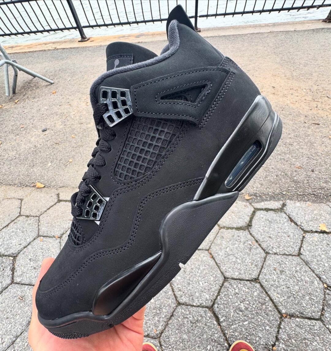 【2025年 11/28 復刻予定】NIKE AIR JORDAN 4 RETRO “Black Cat/Black/Light Graphite” (ナイキ エア ジョーダン 4 レトロ “ブラックキャット/ブラック/ライトグラファイト”) [FV5029-010]