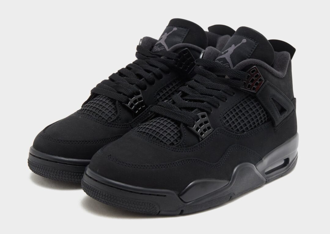 【2025年 11/28 復刻予定】NIKE AIR JORDAN 4 RETRO “Black Cat/Black/Light Graphite” (ナイキ エア ジョーダン 4 レトロ “ブラックキャット/ブラック/ライトグラファイト”) [FV5029-010]