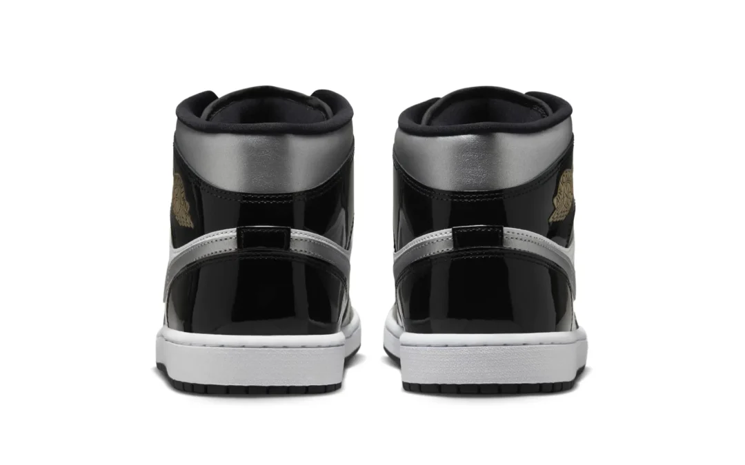 【2024年 10/15 発売】NIKE AIR JORDAN 1 MID “Patent Black/Metallic Silver” (ナイキ エア ジョーダン 1 ミッド “パテントブラック/メタリックシルバー”) [HV0789-010]