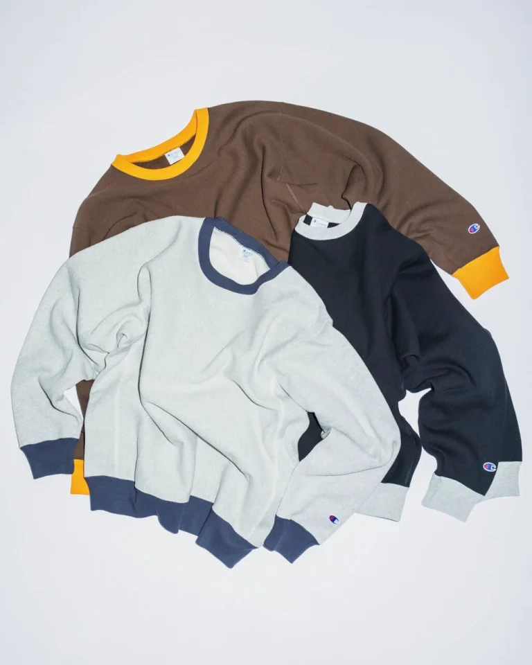 Champion for BEAUTY&YOUTH ツートーン クルーネック スウェット