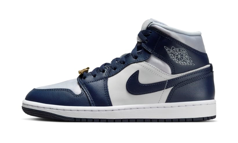 【2024年 10/12 発売】NIKE AIR JORDAN 1 MID “Football Grey/Midnight Navy” (ナイキ ジョーダン 1 ミッド “フットボールグレー/ミッドナイトネイビー”) [FZ8777-044]