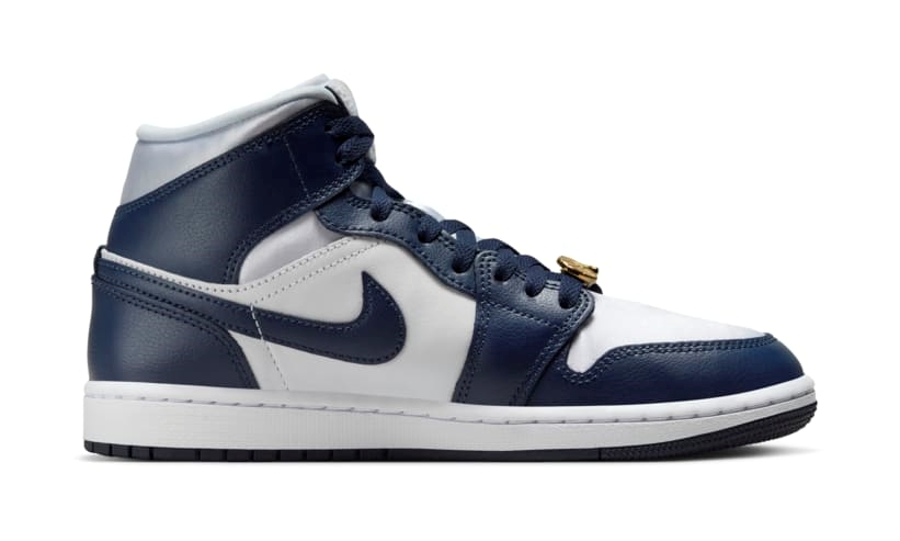 【2024年 10/12 発売】NIKE AIR JORDAN 1 MID “Football Grey/Midnight Navy” (ナイキ ジョーダン 1 ミッド “フットボールグレー/ミッドナイトネイビー”) [FZ8777-044]