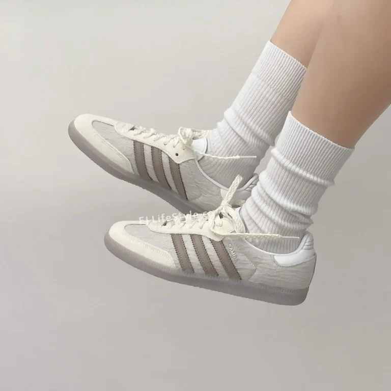 Adidas samba OG ホワイト グレー スニーカー24cm 2024年 発売】adidas Originals SAMBA OG “Lace Jacquard/Milk