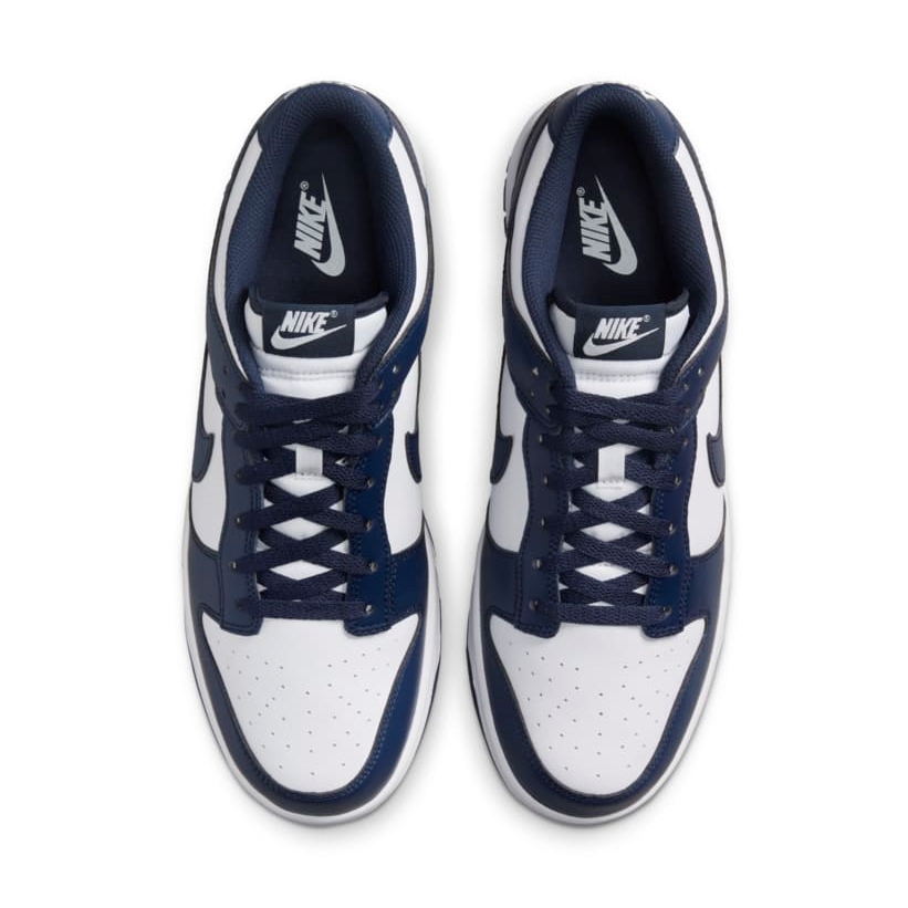 【2025年 1/1 発売】NIKE DUNK LOW RETRO “White/Midnight Navy” (ナイキ ダンク ロー レトロ “ホワイト/ミッドナイトネイビー”) [HF5441-107]