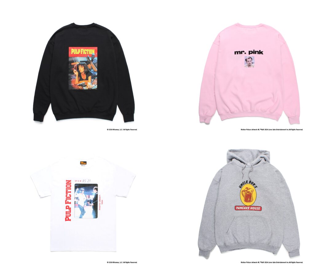 WACKO MARIAが「パルプフィクション」「レザボア・ドッグス」をフューチャーしたコラボコレクションを2024年 10/12 発売 (ワコマリア PULP FICTION RESERVOIR DOGS 2024年 秋冬)