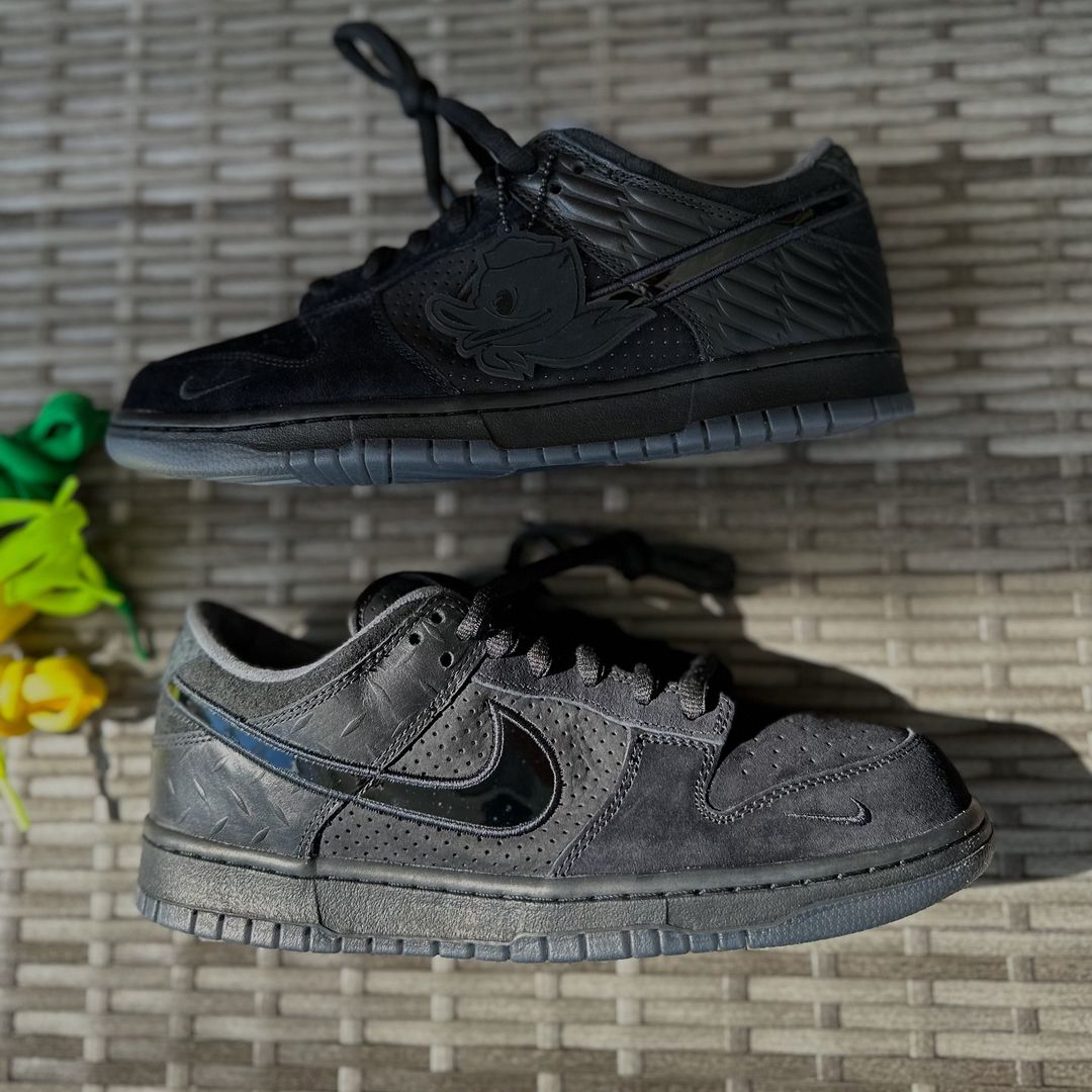 【2024年 11/28 発売】Division Street x NIKE DUNK LOW LUX “Oregon Black” (ディヴィジョン・ストリート ナイキ ダンク ロー “オレゴンブラック”) [HV1470-001]