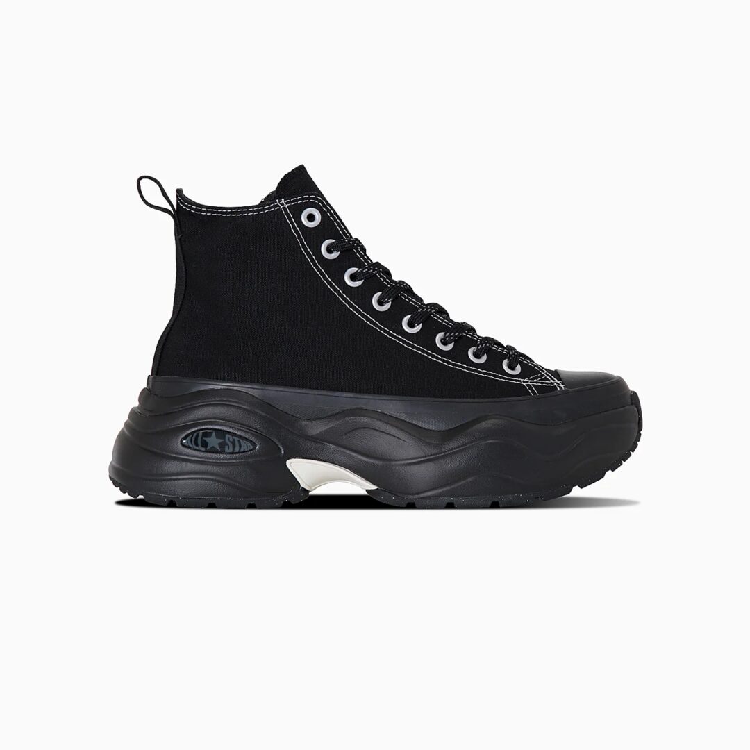 【2024年 11/22 発売】次世代モデル「ALL STAR (R)」の厚底ソールアレンジモデル CONVERSE ALL STAR (R) SURGETRAINER HI “Ecru/BlackBlue” (コンバース オールスター サージトレーナー “エクリュ/ブラック”)