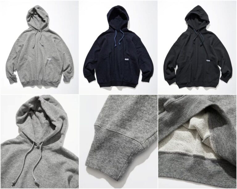 CAHLUMN Merino Wool＋Cotton Loop Back Sweat Hoodie (カウラム