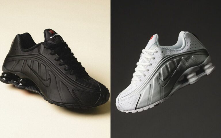 NIKE★ナイキシャブスR4 ホワイト/ブライトクリムソン 4/1発売｜Nike Women's Shox R4 
