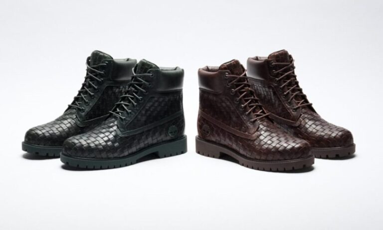 2025年 2/25 発売】ボッテガ風の編み込みを採用した Timberland