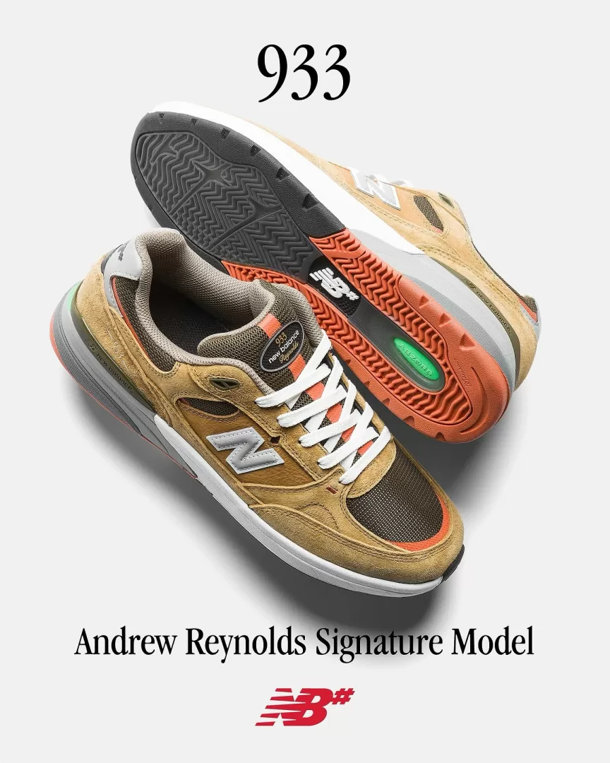 【2025年 5/10 発売】Andrew Reynolds x New Balance Numeric NM933 MNO/BST (アンドリュー・レイノルズ ニューバランス ヌメリック) [NM933MNO/NM933BST]