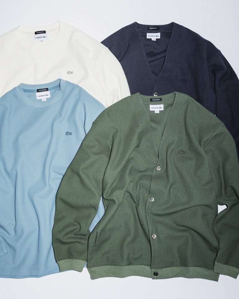 LACOSTE for BEAUTY&YOUTH 2025 SS “L/S TEE” & “カーディガン