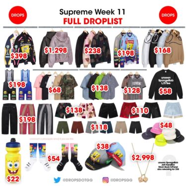【SUPREME 2025 SS – シュプリーム 2025年 春夏】国内 5/10 発売予定 – week 11にレギュラーアイテム が登場予定