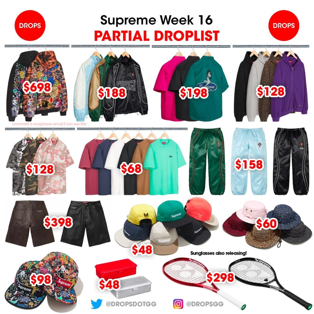 【SUPREME 2025 SS – シュプリーム 2025年 春夏】国内 6/14 発売予定 – week 16にSupreme サングラス が登場予定