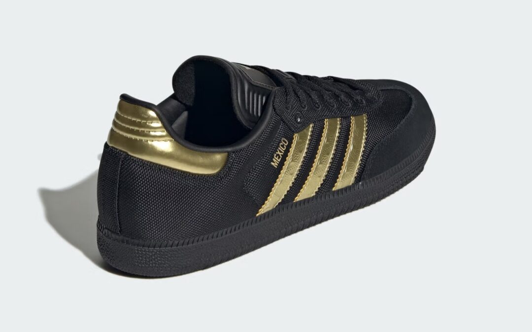 【2025年 3/15 発売】adidas Originals SAMBA “Mexico/Core Black/Gold Metallic” (ドイツ アディダス オリジナルス サンバ “メキシコ/ブラック/ゴールド”) [JH5656]