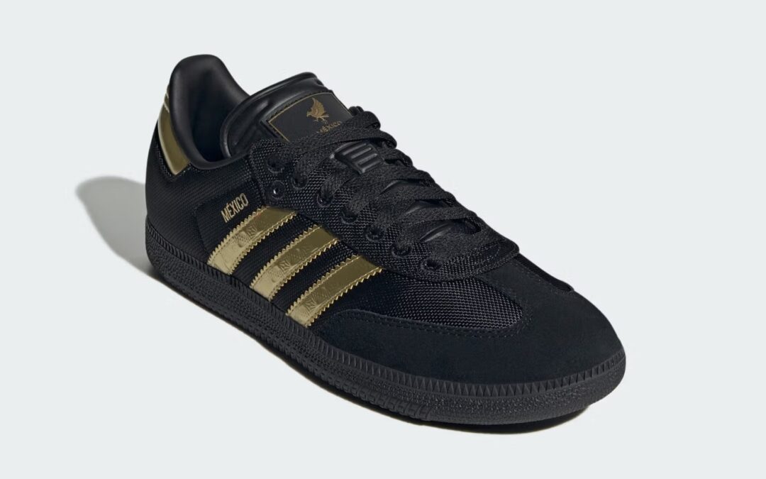 【2025年 3/15 発売】adidas Originals SAMBA “Mexico/Core Black/Gold Metallic” (ドイツ アディダス オリジナルス サンバ “メキシコ/ブラック/ゴールド”) [JH5656]