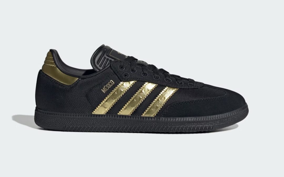 【2025年 3/15 発売】adidas Originals SAMBA “Mexico/Core Black/Gold Metallic” (ドイツ アディダス オリジナルス サンバ “メキシコ/ブラック/ゴールド”) [JH5656]