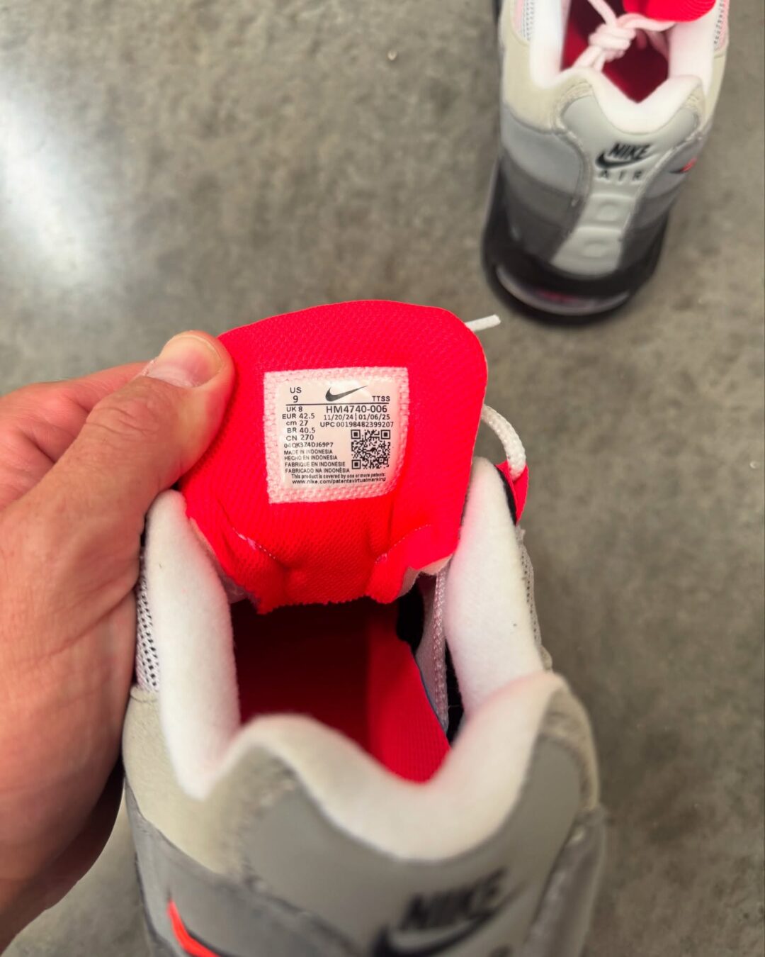 【2025年末 発売予定】NIKE AIR MAX 95 BIG BUBBLE “Black/Solar Red” (ナイキ エア マックス 95 ビッグバブル “ブラック/ソーラーレッド”) [HM4740-006]