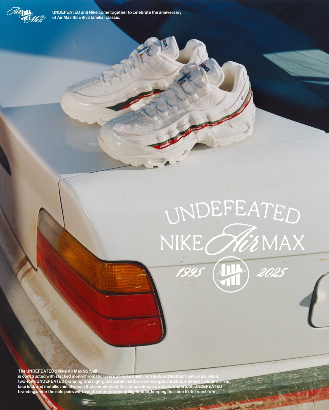 【2025年 12/14 発売】UNDEFEATED × NIKE AIR MAX 95 SP (アンディフィーテッド ナイキ エア マックス 95) [IB4453-001/IB4453-100/IB4523-001/IB4523-002/IB4523-003/IB4523-004/IB4523-200]