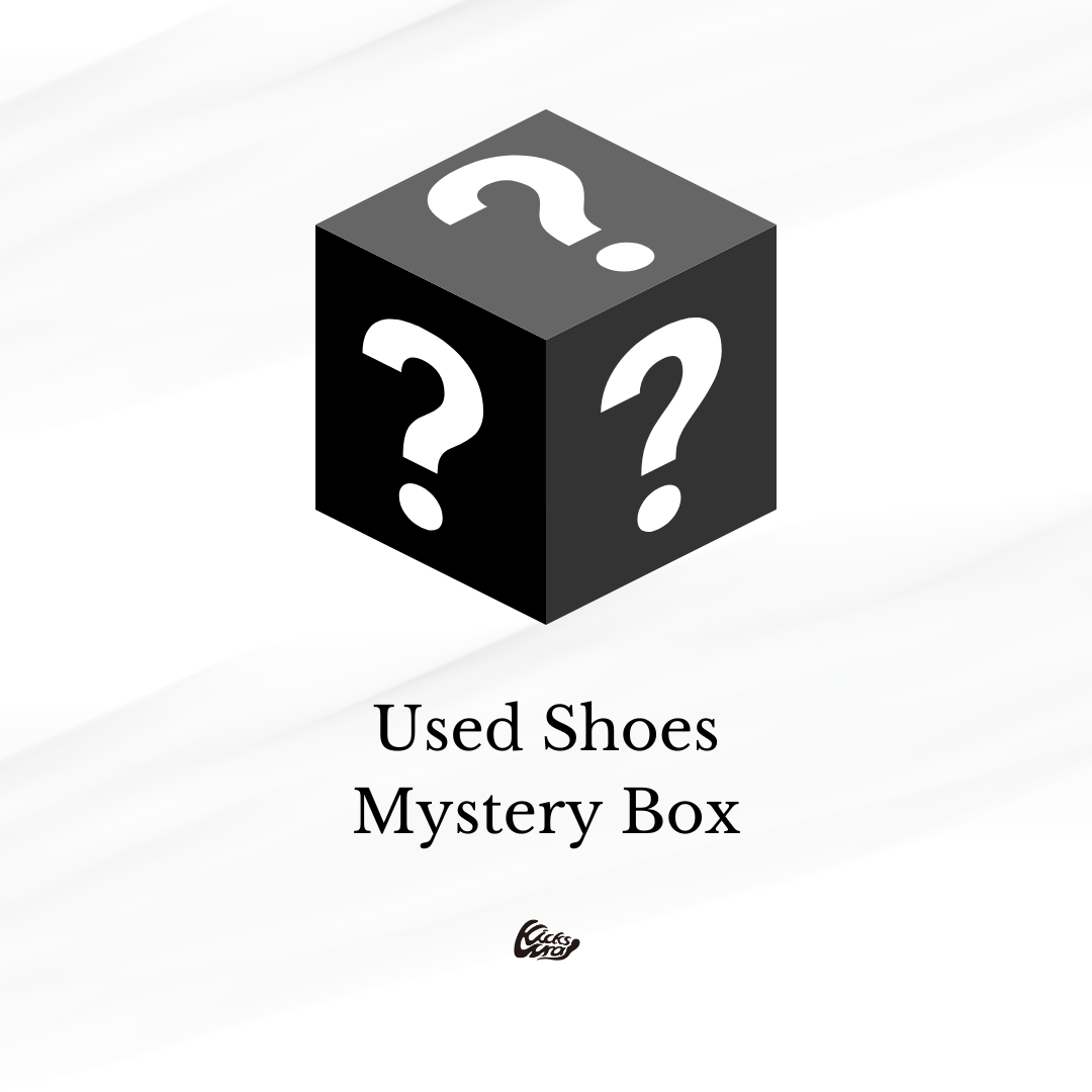 KicksWrapで撮影や製品試験用に使用した「Used Shoes」を「Mystery Box」で2025年 4/3 19:00~発売 (キックスラップ)