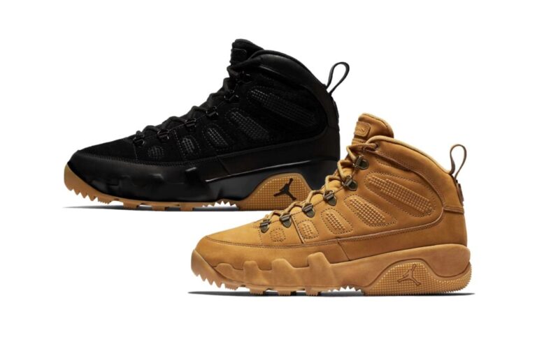 Air Jordan 9ハイカットシューズ 2025年末 再販予定】NIKE AIR JORDAN 9 BOOT NRG “Black/Wheat