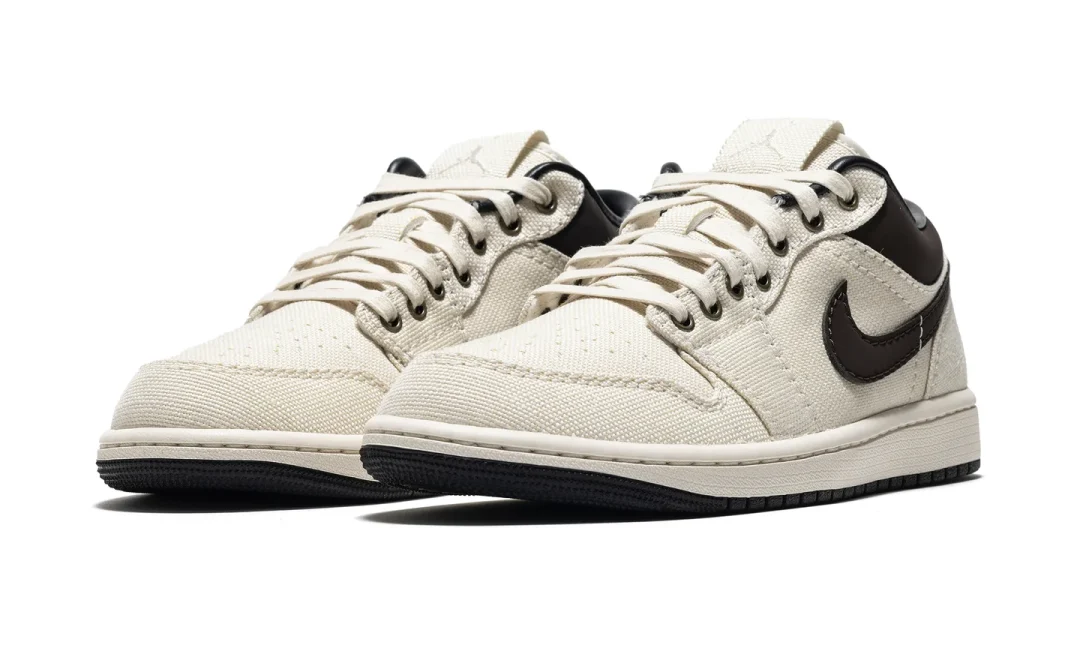 【2025年 3/14 発売】NIKE AIR JORDAN 1 LOW PREMIUM “Pale Ivory/Baroque Brown” (ナイキ エア ジョーダン 1 ロー プレミアム “ペールアイボリー/バロックブラウン”) [IB8058-110]