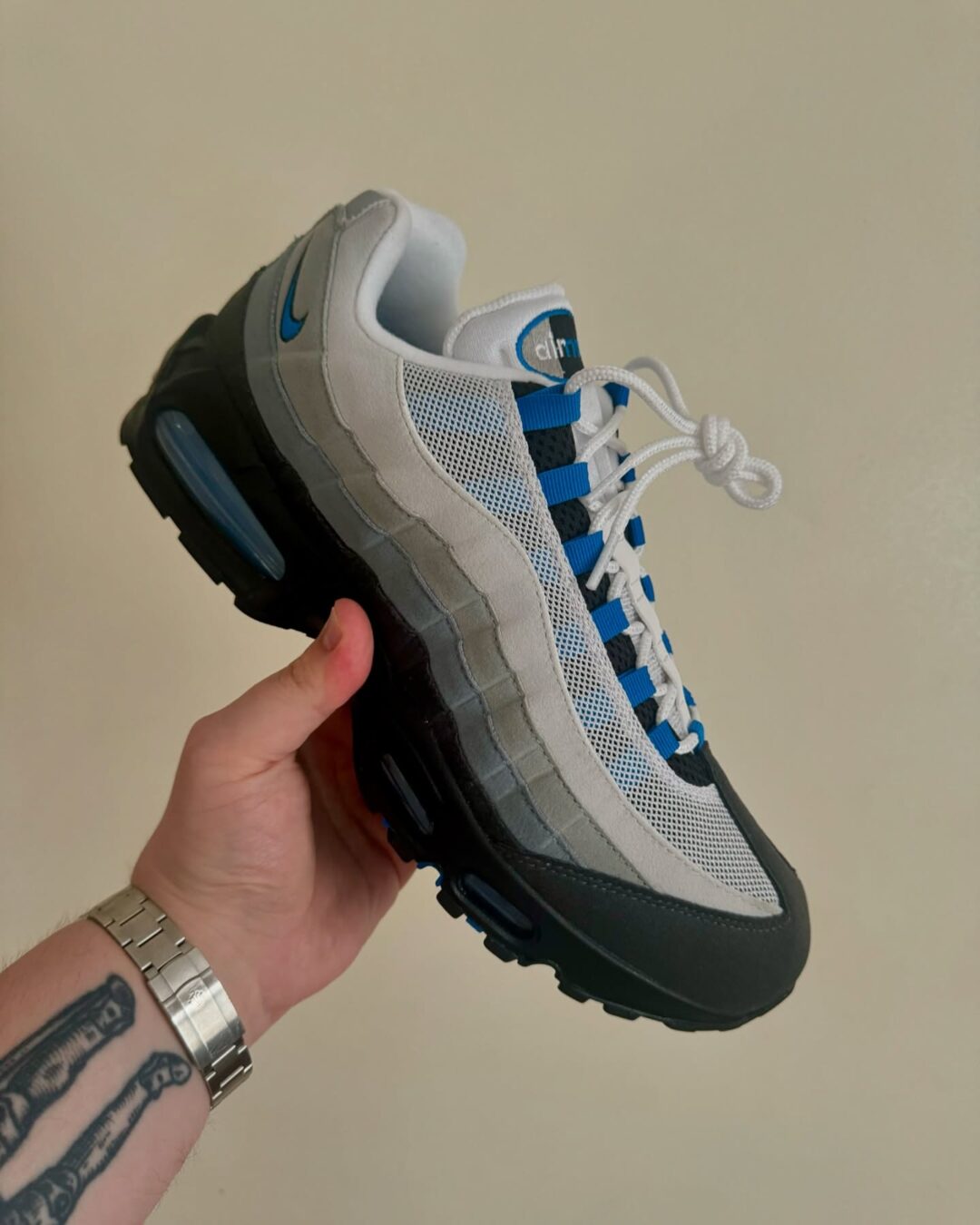 【2025年 8/8 発売】NIKE AIR MAX 95 OG “White/Blue Spark” (ナイキ エア マックス 95 “ホワイト/ブルースパーク”) [IM7410-100]
