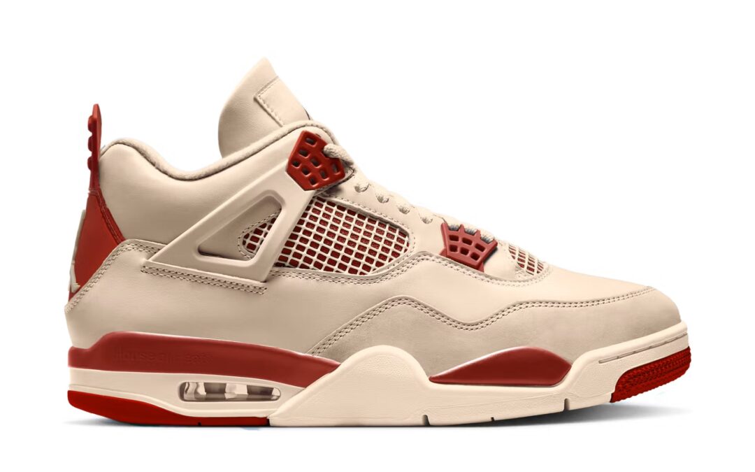 【2026年 2/7 発売予定】NIKE W AIR JORDAN 4 RETRO “Pale Ivory/Sierra Red” (ナイキ エア ジョーダン レトロ “ペールアイボリー/シエラレッド”) [HV0823-108]