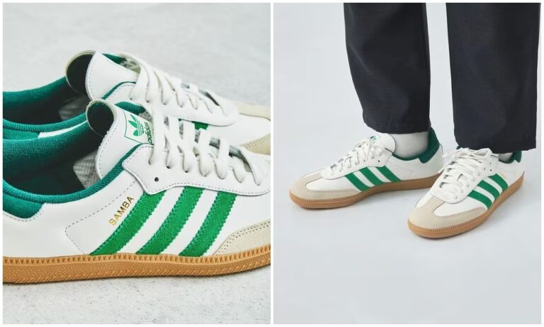 ★adidas★サンバオリジナルスニーカー Core White Green 2025年 3/21 発売】green label relaxing × adidas Originals