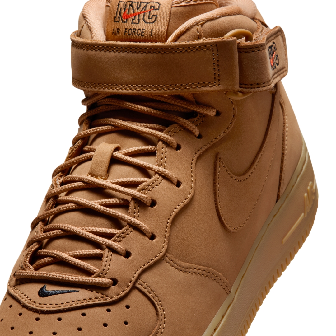 【2025年末 発売予定】NIKE AIR FORCE 1 MID PREMIUM QS “Flax New York” (ナイキ エア フォース ミッド プレミアム “フラックス ニューヨーク”) [715889-201]