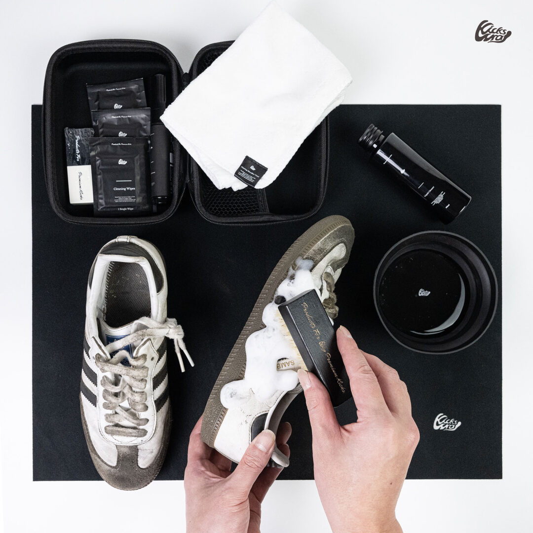 KicksWrapから最新オリジナルシューケアキット「Professional Shoe Care Kit」と濃縮液体タイプクリーナー「Liquid Cleaner 200ml」が2025年 3/20 19:00~先行予約 (キックスラップ)