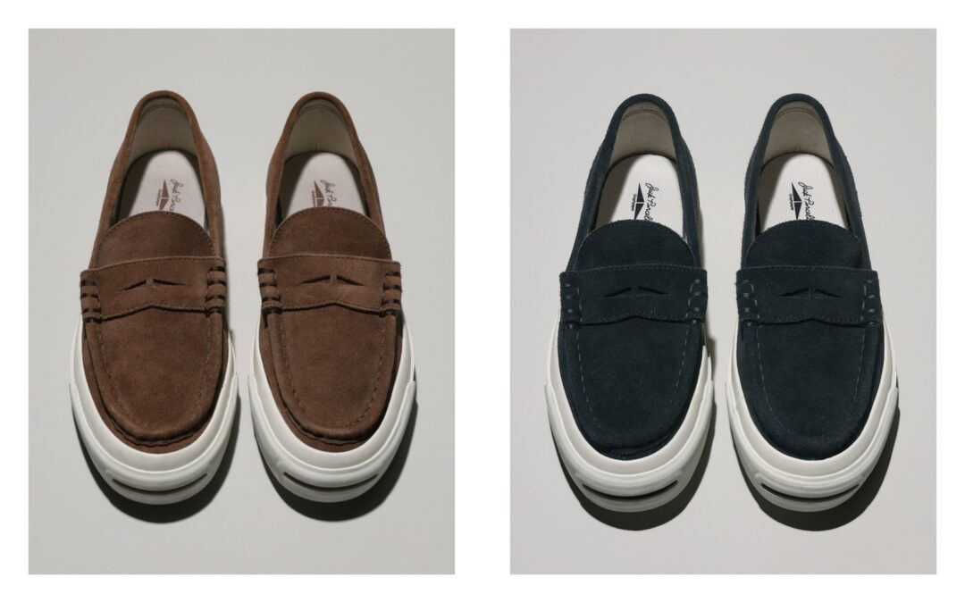 【2025年 3/31 発売】Graphpaper × CONVERSE JACK PURCELL LOAFER "Black/Brown" (グラフペーパー コンバース ジャックパーセル　ローファー）[33301370/33301371]