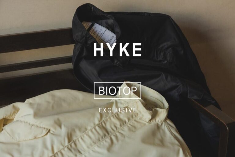 HYKE for BIOTOP 2025 SS “TYPE M-65 FIELD COAT EX”が2025年 3/8 発売