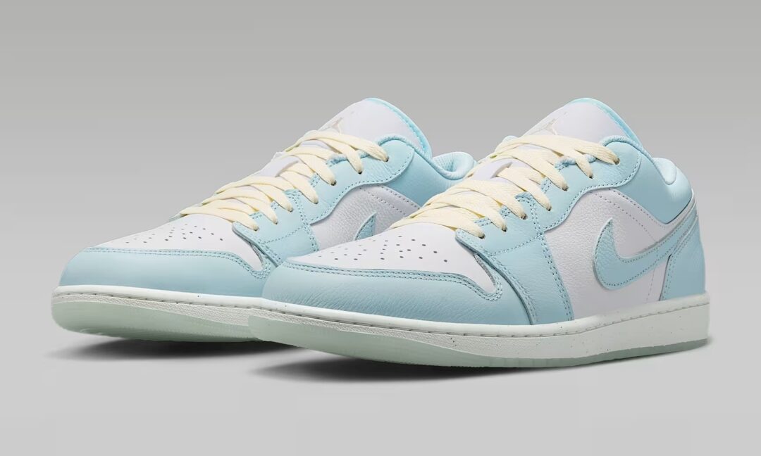 【2025年 4/16 発売】NIKE AIR JORDAN 1 LOW “Glacier Blue/White” (ナイキ エア ジョーダン 1 ロー “グレージャーブルー/ホワイト”) [HJ5999-400]