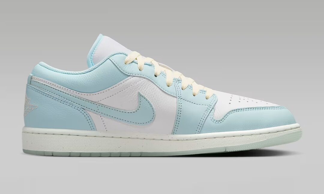 【2025年 4/16 発売】NIKE AIR JORDAN 1 LOW “Glacier Blue/White” (ナイキ エア ジョーダン 1 ロー “グレージャーブルー/ホワイト”) [HJ5999-400]