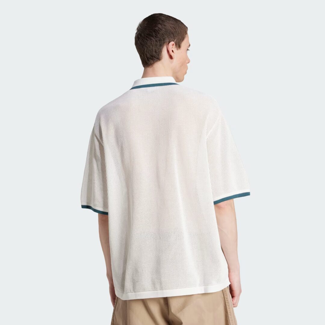 アディダス オリジナルスから気楽に着こなせるデザインの「ボタン ニットシャツ」が発売 (adidas Originals Button Knit Shirt) [KC3526]