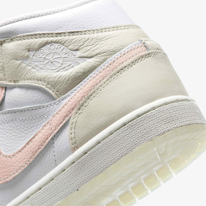 【2025年 4/16 発売】NIKE AIR JORDAN MID “White/Guava Ice” (ナイキ エア ジョーダン ミッド “ホワイト/グァバアイス”) [HJ6654-100]
