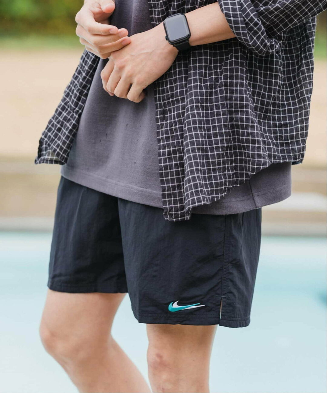 【2024年 5月初旬 発売】web限定！NIKE SWIM × EDIFICE ボレーショーツ (水陸着用可能 エディフィス ナイキ スイム)