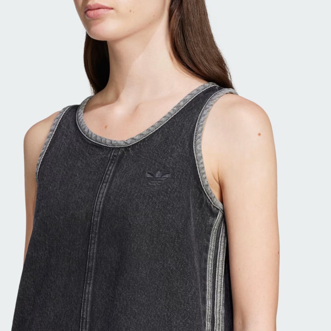 「アディダス アディカラー」からデニムを使用したタンクワンピースが発売 (adidas Adicolor Denim Three Stripes Tank Dress) [JD2580/JD3108]