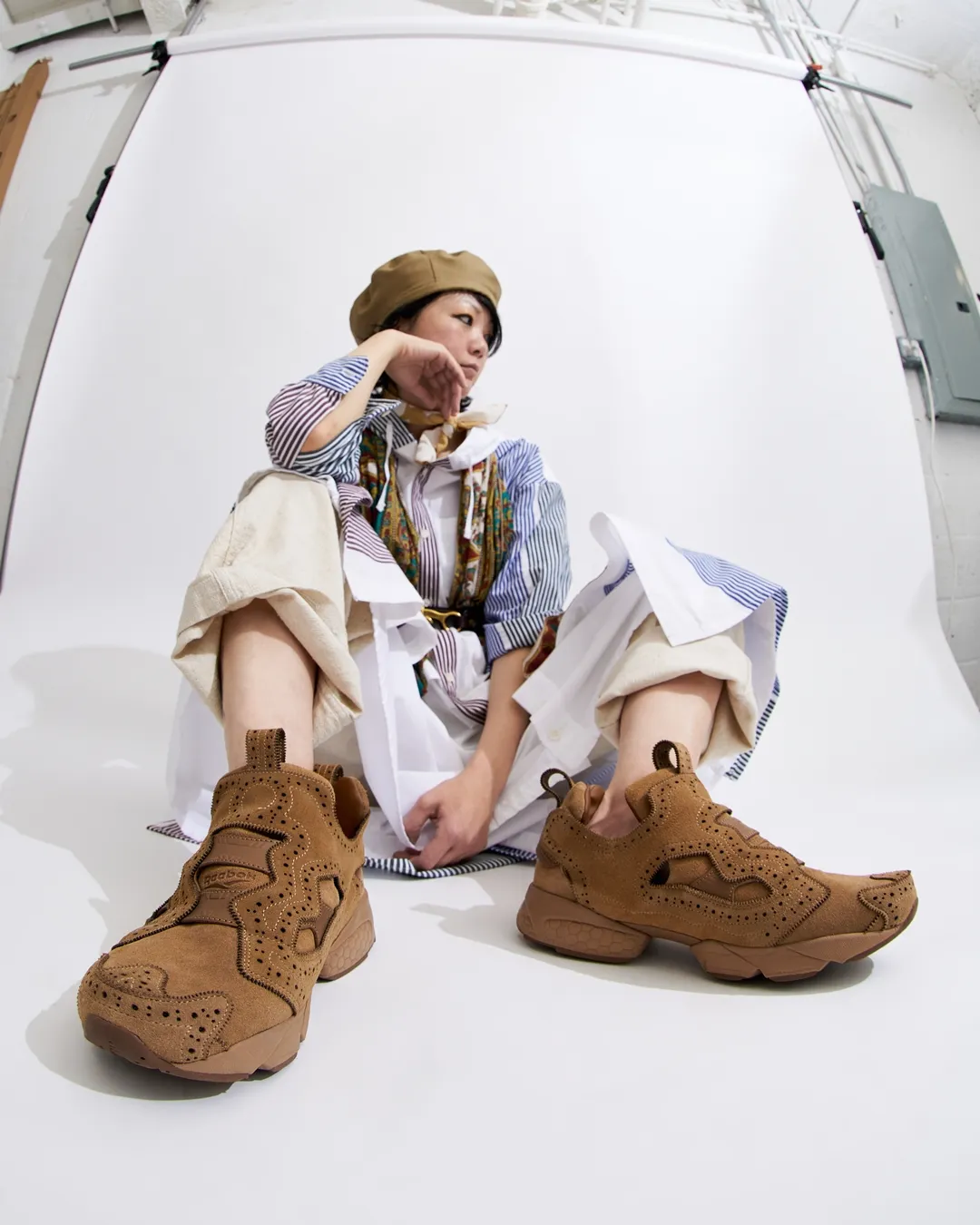 【2025年 5/2 発売】ENGINEERED GARMENTS × REEBOK INSTA PUMP FURY 94 EG “Black/Brown” (エンジニアド ガーメンツ リーボック インスタ ポンプ フューリー “ブルー”) [100217033/100217034]