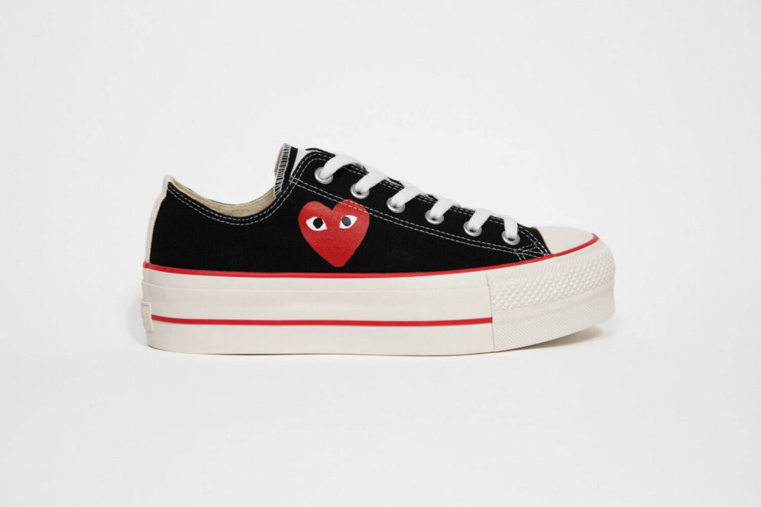 PLAY COMME des GARCONS × CONVERSE 厚底タイプモデルが2025年 4/13 発売 (プレイ・コム デ ギャルソン コンバース)