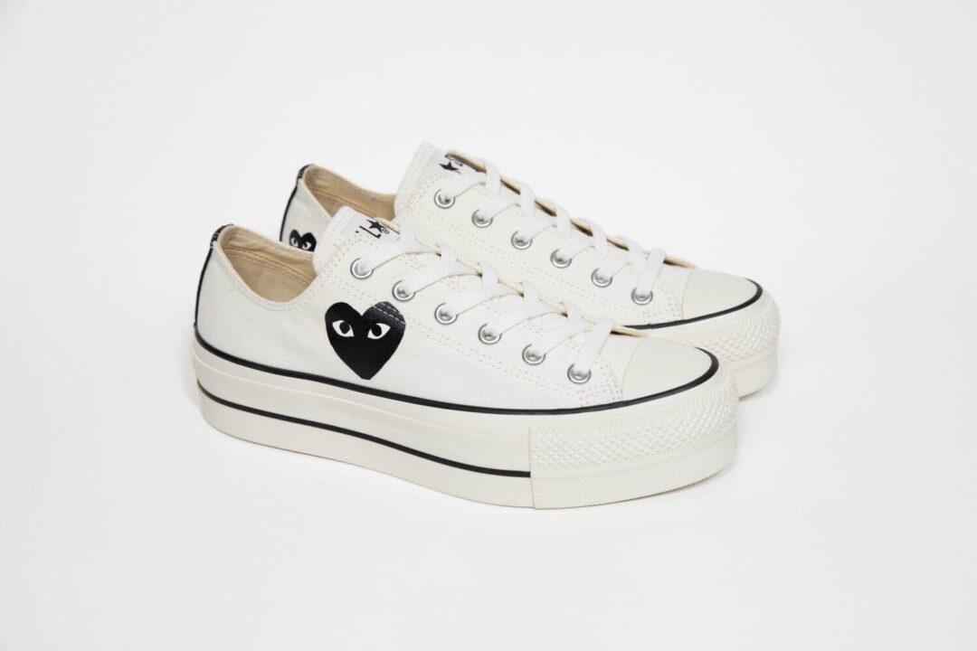 PLAY COMME des GARCONS × CONVERSE 厚底タイプモデルが2025年 4/13 発売 (プレイ・コム デ ギャルソン コンバース)