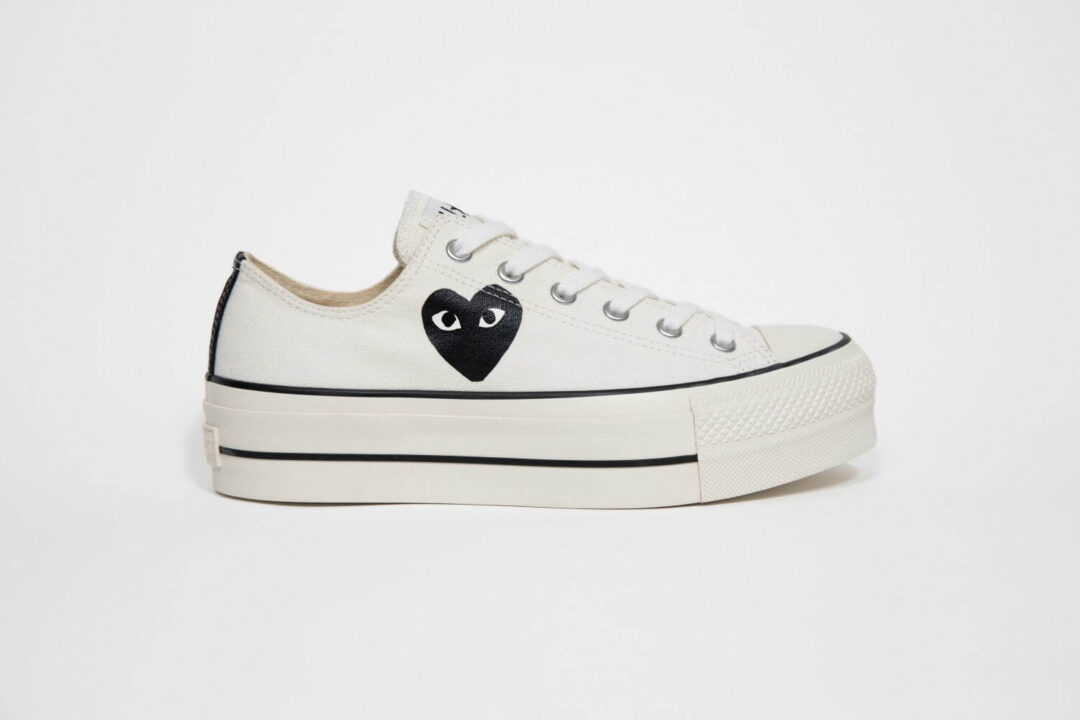 PLAY COMME des GARCONS × CONVERSE 厚底タイプモデルが2025年 4/13 発売 (プレイ・コム デ ギャルソン コンバース)