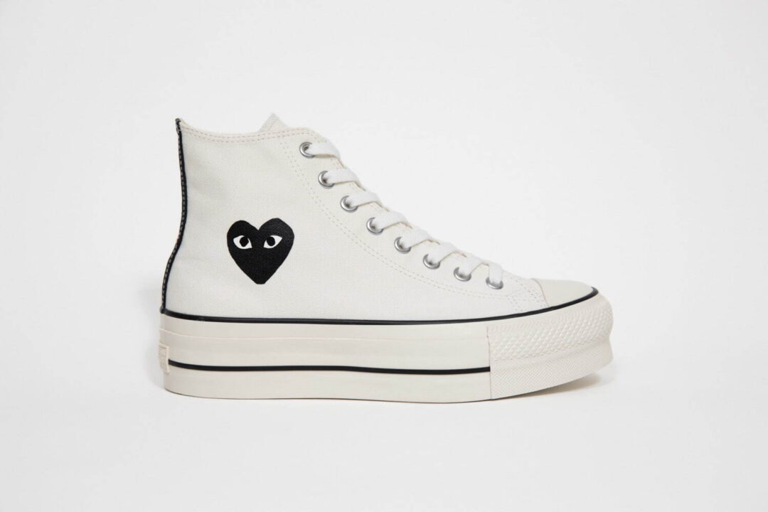 PLAY COMME des GARCONS × CONVERSE 厚底タイプモデルが2025年 4/13 発売 (プレイ・コム デ ギャルソン コンバース)