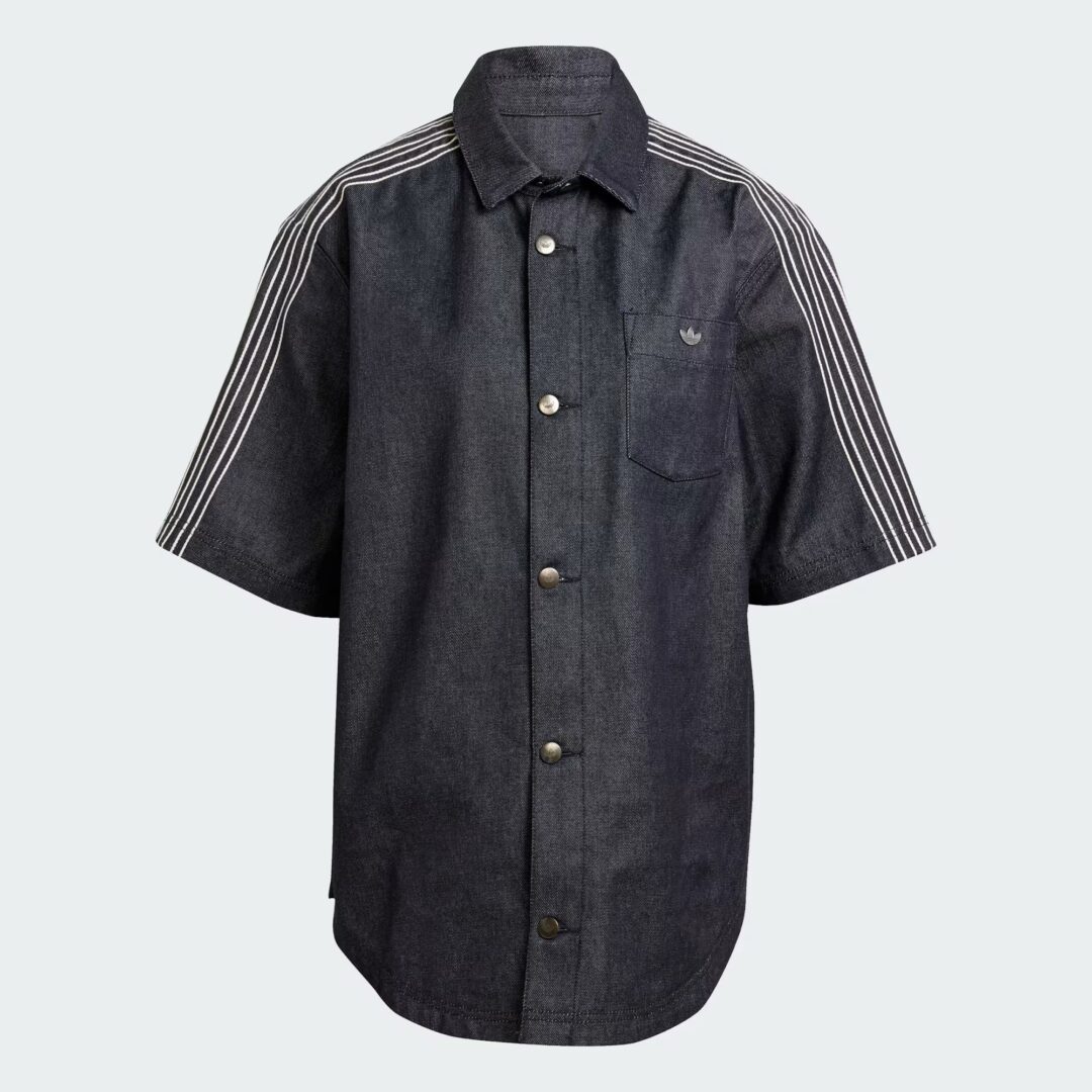 「アディダス」からサイドのスリーストライプスがアクセントのデニムアイテムが発売 (adidas Denim shirts pants) [JJ3146/JJ3145]