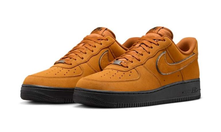 ★NIKE★ AIR FORCE 1 LOW Black/Desert Ochre エア フォース 1 2025年 7/24 発売】NIKE AIR FORCE 1 LOW “SUEDE/Desert Ochre