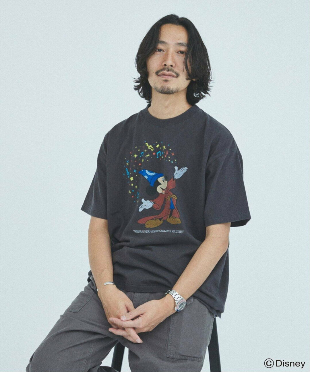 ミッキーマウス 別注 ファンタジア JOURNAL STANDARD 別注 “蓄光” プリント TEEが 2025年 6月下旬 発売 (Disney MICKEY MOUSE FANTASIA ジャーナルスタンダード)